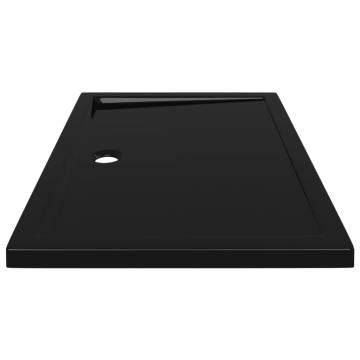 Rectangular ABS Shower Base Tray Black 70x100 cm | Hipo Market