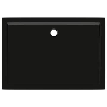 Rectangular ABS Shower Base Tray Black 70x100 cm | Hipo Market