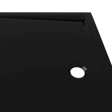 Rectangular ABS Shower Base Tray Black 70x100 cm | Hipo Market