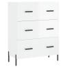 Stylish Highboard High Gloss White | 69.5x34x180 cm