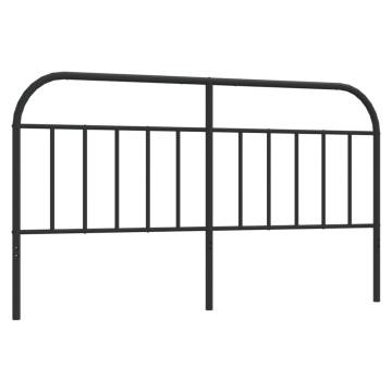 Metal Headboard Black 180 cm - Stylish & Sturdy Design