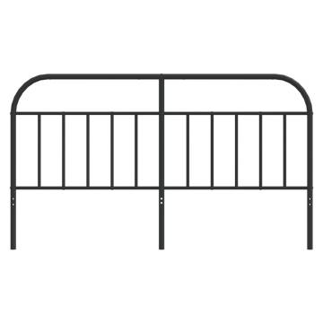 Metal Headboard Black 180 cm - Stylish & Sturdy Design