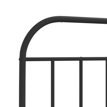 Metal Headboard Black 180 cm - Stylish & Sturdy Design