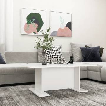 Modern White Coffee Table 103.5x60x40 cm - Hipomarket UK