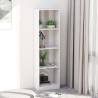 4-Tier Book Cabinet High Gloss White 40x24x142 cm Engineered Wood Colour high gloss white Size 40 x 24 x 142 cm Quantity in Package 1 