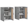 Wall Mounted Cabinets - 2 pcs Concrete Grey Engineered Wood