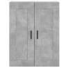 Wall Mounted Cabinets - 2 pcs Concrete Grey Engineered Wood