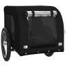 Pet Bike Trailer - Black Oxford Fabric and Iron for Comfort