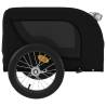 Pet Bike Trailer - Black Oxford Fabric and Iron for Comfort