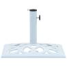 Umbrella Base White 12 kg - Durable Cast Iron Holder