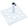 Umbrella Base White 12 kg - Durable Cast Iron Holder