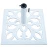 Umbrella Base White 12 kg - Durable Cast Iron Holder