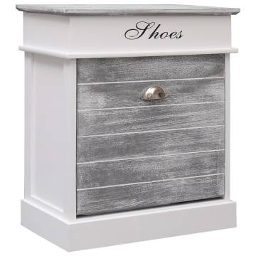 Stylish Grey Shoe Cabinet - 50x28x58 cm | Hipomarket