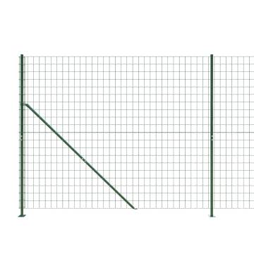 Wire Mesh Fence with Flange Green 2x25 m | HipoMarket