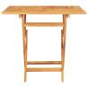 Folding Garden Table 85x85 cm - Solid Teak Wood | HiPo Market