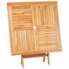 Folding Garden Table 85x85 cm - Solid Teak Wood | HiPo Market