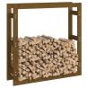 Firewood Rack Honey Brown - Solid Pine Wood (100x25x100 cm)