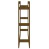 Firewood Rack Honey Brown - Solid Pine Wood (100x25x100 cm)