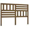 Stylish Honey Brown Bed Headboard - Solid Pine Wood Design