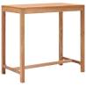 Solid Teak Garden Bar Table - 110x60x105 cm | Hipomarket