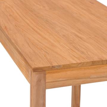 Solid Teak Garden Bar Table - 110x60x105 cm | Hipomarket