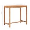 Solid Teak Garden Bar Table - 110x60x105 cm | Hipomarket