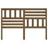 Stylish Honey Brown Bed Headboard - Solid Pine Wood Design