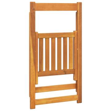 Folding Garden Chairs 4 pcs - Solid Wood Acacia - HipoMarket