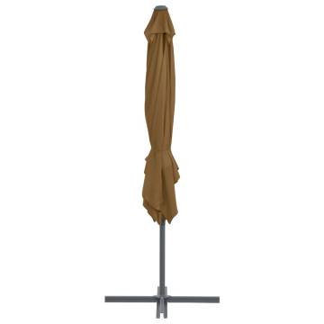 Cantilever Umbrella with Steel Pole - Taupe 250x250 cm