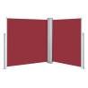 Retractable Side Awning Red 140x600 cm for Patio & Garden