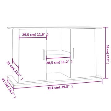 Aquarium Stand Brown Oak 101x41x58 cm - Stylish & Durable