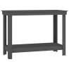 Work Bench Grey 110x50x80 cm - Solid Wood Pine | HipoMarket