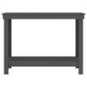 Work Bench Grey 110x50x80 cm - Solid Wood Pine | HipoMarket