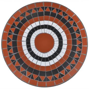 Bistro Table Terracotta & White 60 cm Mosaic - Stylish & Sturdy