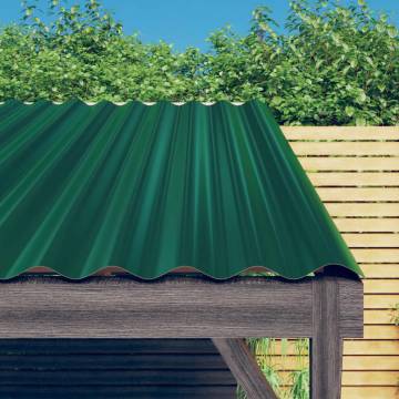 36 pcs Green Steel Roof Panels - Durable & Easy to Install