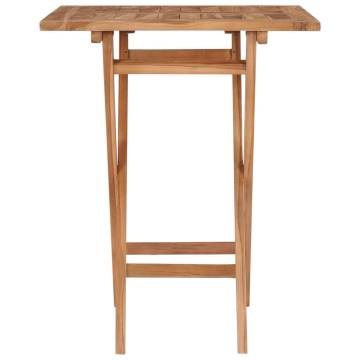 Folding Garden Table 60x60 cm | Solid Teak Wood | HipoMarket