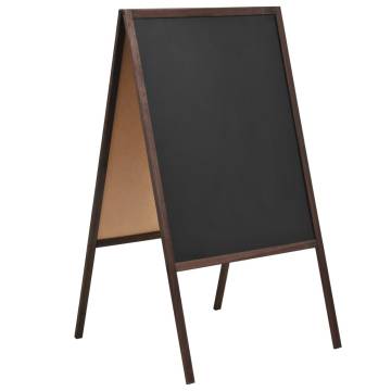 Double-sided Cedar Wood Blackboard 60x80 cm - HipoMarket