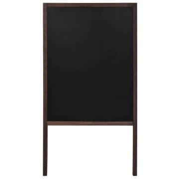 Double-sided Cedar Wood Blackboard 60x80 cm - HipoMarket