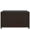 Square Garden Coffee Table Brown - 50x50x30 cm Poly Rattan