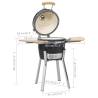 Kamado Barbecue Grill Smoker - 81 cm Ceramic Grill