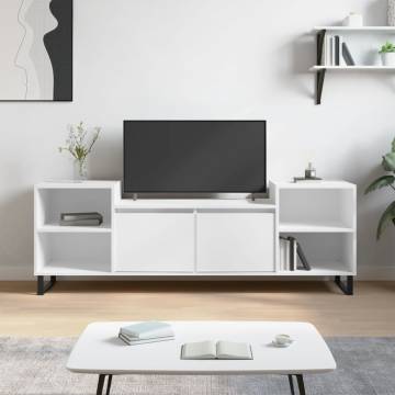 Stylish White TV Cabinet - 160x35x55 cm | Hipomarket