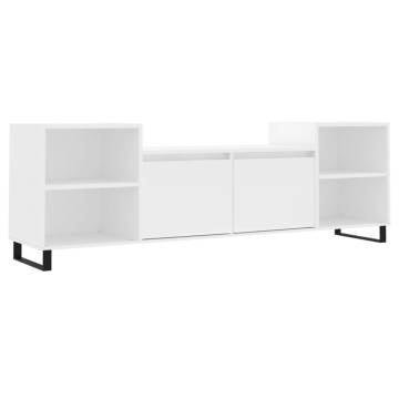 Stylish White TV Cabinet - 160x35x55 cm | Hipomarket