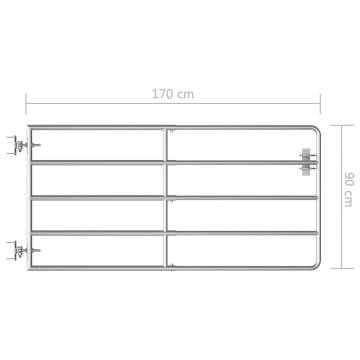 5 Bar Field Gate Steel (95-170)x90 cm - Durable & Reliable