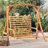 Solid Wood Swing Bench with Teak Finish | Hipo Market