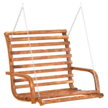 Solid Wood Swing Bench with Teak Finish | Hipo Market