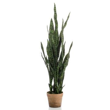 Emerald Artificial Sanseveria Plant in Pot - 84 cm | HipoMarket