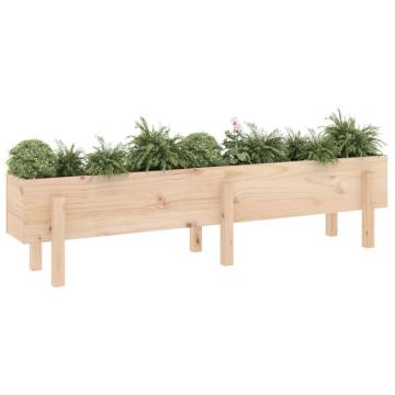 Garden Raised Bed 160x30x38 cm - Solid Pine Wood