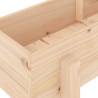 Garden Raised Bed 160x30x38 cm - Solid Pine Wood