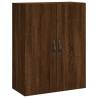 Highboard Brown Oak - Stylish Engineered Wood Storage Cabinet