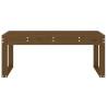 Stylish Garden Bench in Honey Brown - Solid Pine Wood